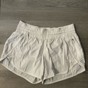 Lululemon Athletica White Tracker Shorts